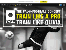 Tablet Screenshot of pal-football.com